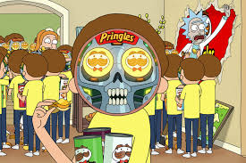 Image result for rick and morty pringles